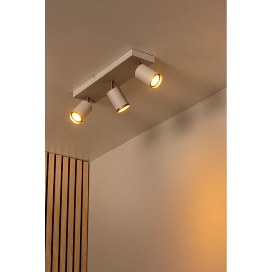 Lucide 53914/03/41 - Bodové svítidlo REGINA 3xGU10/50W/230V béžová
