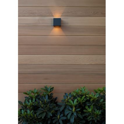 Lucide 69200/06/30 - LED Venkovní nástěnné svítidlo AXI 2xLED/7W/230V IP54 černá