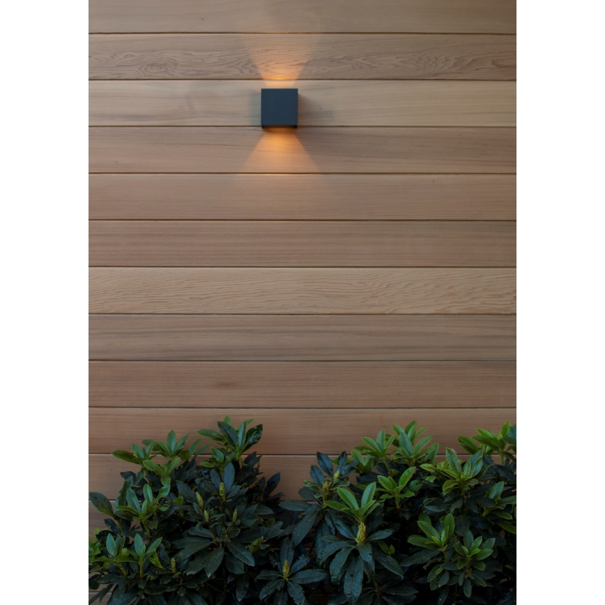 Lucide 69200/06/30 - LED Venkovní nástěnné svítidlo AXI 2xLED/7W/230V IP54 černá