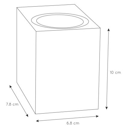 Lucide 69800/01/31 - Venkovní nástěnné svítidlo ZARO 1xGU10/35W/230V IP44 bílá