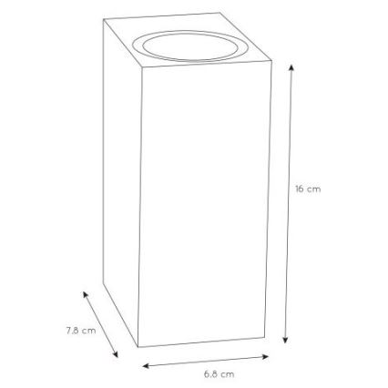 Lucide 69800/02/30 - Venkovní nástěnné svítidlo ZARO 2xGU10/35W/230V IP44 černá