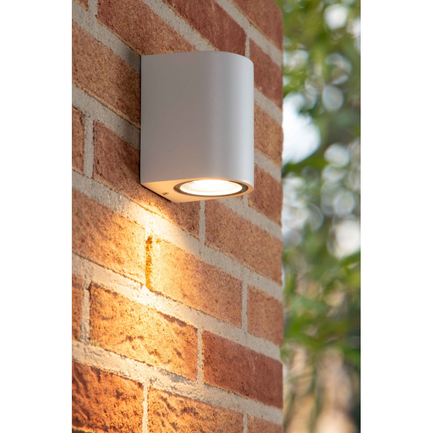 Lucide 69801/01/31 - Venkovní nástěnné svítidlo ZARO 1xGU10/35W/230V IP44 bílá