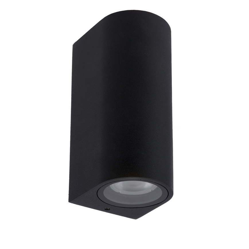 Lucide 69801/02/30 - Venkovní nástěnné svítidlo ZARO 2xGU10/35W/230V IP44 černá