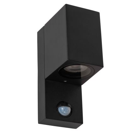 Lucide 69802/01/30 - Venkovní svítidlo se senzorem ZARO 1xGU10/7W/230V IP65 černá