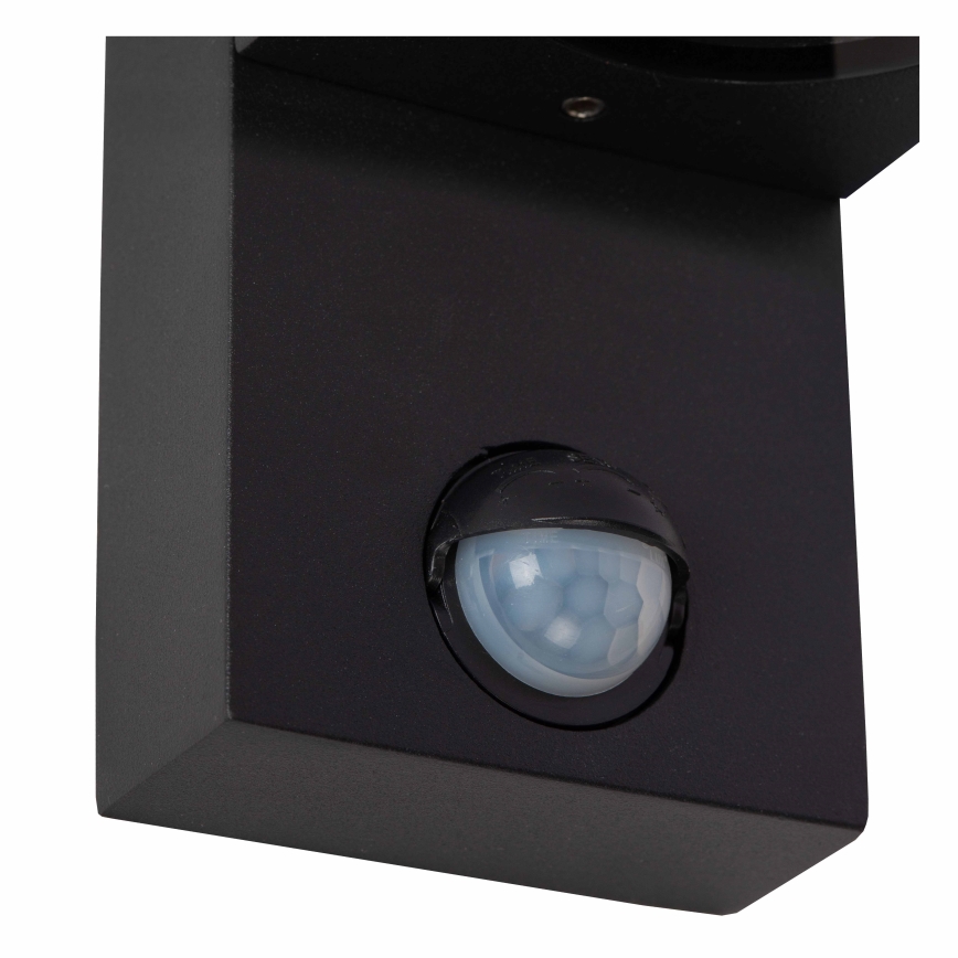 Lucide 69802/01/30 - Venkovní svítidlo se senzorem ZARO 1xGU10/7W/230V IP65 černá