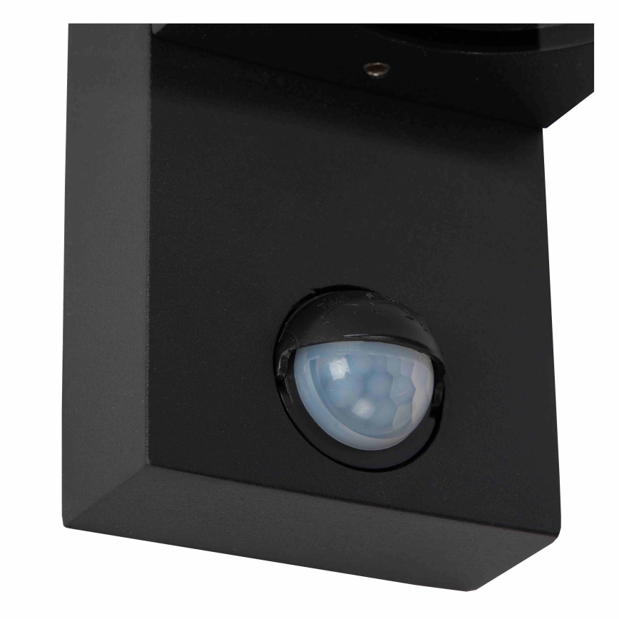Lucide 69803/02/30 - Venkovní svítidlo se senzorem ZARO 2xGU10/7W/230V IP65 černá
