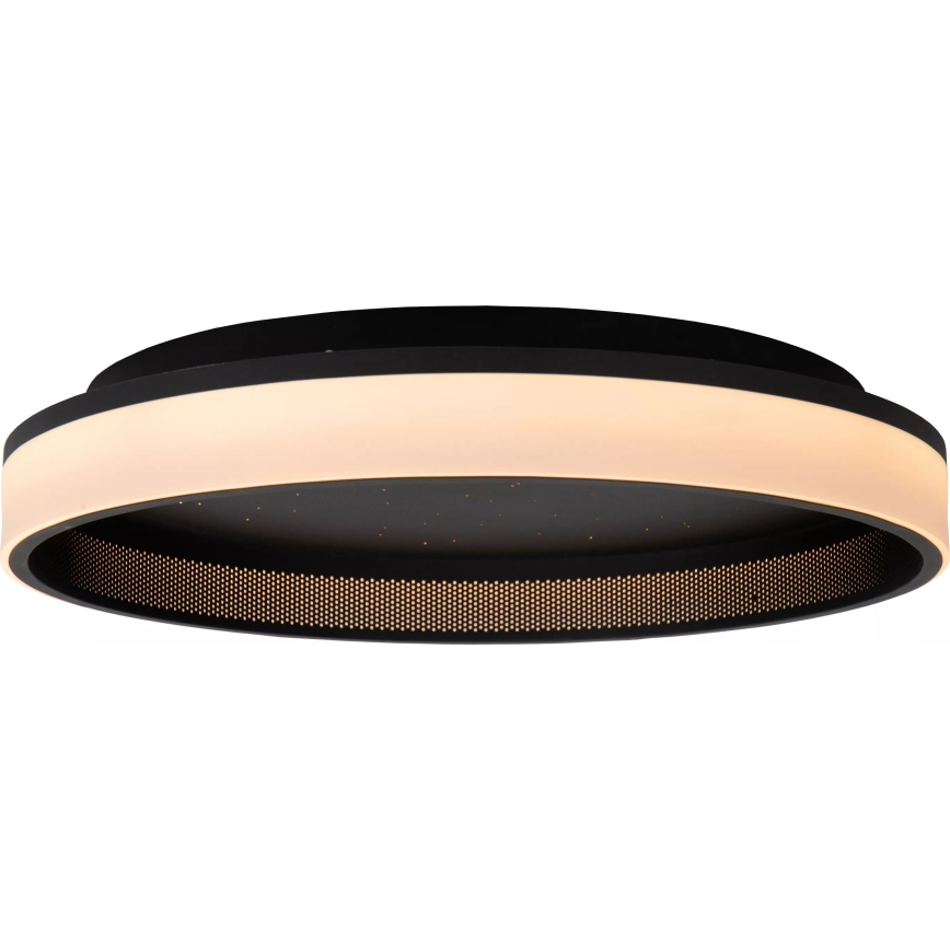 Lucide 71102/40/30 - LED Stmívatelné stropní svítidlo ESTREJA LED/40W/230V 2500-3000K pr. 40 cm černá + dákové ovládání