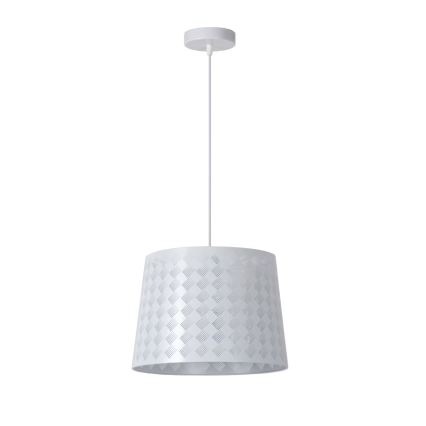 Lucide 72302/35/31 - Závěsné svítidlo WAFFLE 1xE27/60W/230V bílé