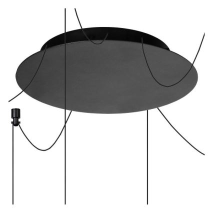 Lucide 74403/06/30 - LED Stmívatelný lustr na lanku LORENZ 6xLED/4W/230V pavouk černá