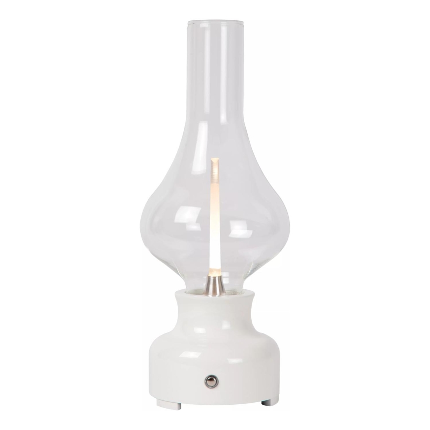 Lucide 74516/02/31 - LED Stmívatelná dotyková stolní lampa JASON LED/2W/230V USB 2000 mAh bílá