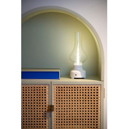 Lucide 74516/02/31 - LED Stmívatelná dotyková stolní lampa JASON LED/2W/230V USB 2000 mAh bílá