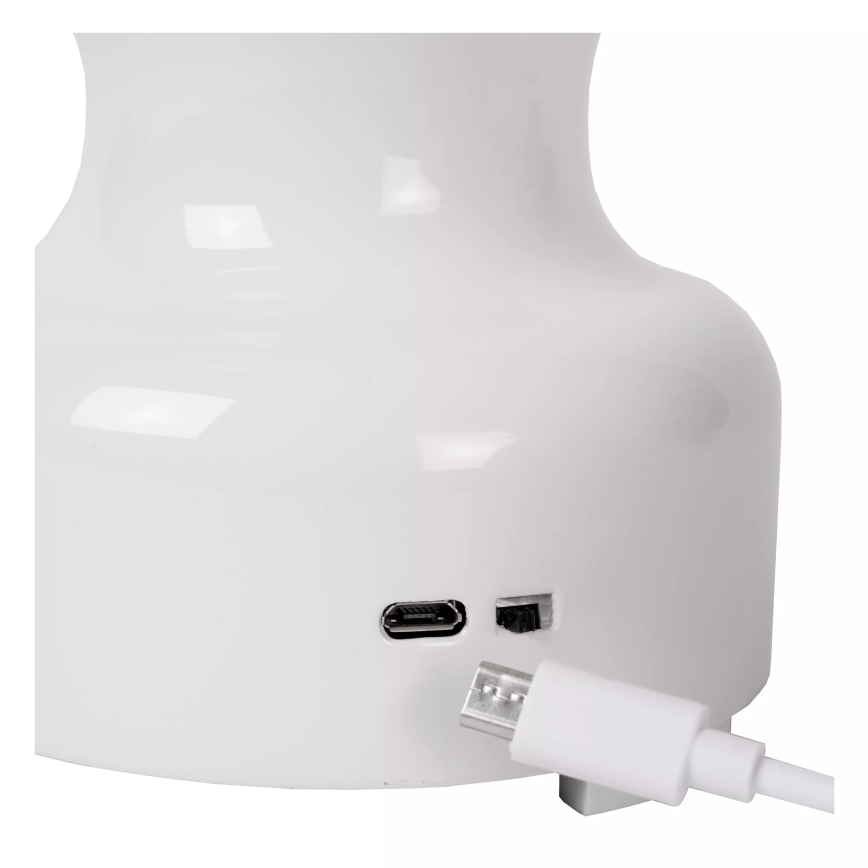 Lucide 74516/02/31 - LED Stmívatelná dotyková stolní lampa JASON LED/2W/230V USB 2000 mAh bílá