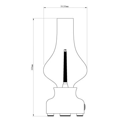 Lucide 74516/02/31 - LED Stmívatelná dotyková stolní lampa JASON LED/2W/230V USB 2000 mAh bílá