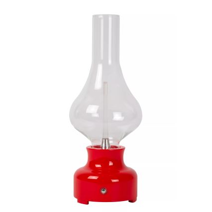 Lucide 74516/02/32 - LED Stmívatelná dotyková stolní lampa JASON LED/2W/230V USB 2000 mAh červená
