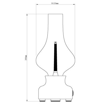 Lucide 74516/02/37 - LED Stmívatelná dotyková stolní lampa JASON LED/2W/230V USB 2000 mAh zelená