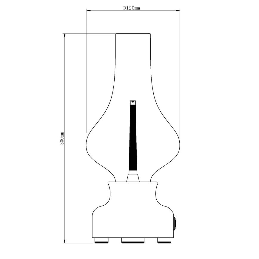 Lucide 74516/02/37 - LED Stmívatelná dotyková stolní lampa JASON LED/2W/230V USB 2000 mAh zelená
