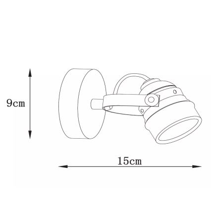 Lucide 77974/05/17 - LED Bodové svítidlo CIGAL 1xGU10/5W/230V měděná