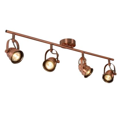 Lucide 77974/20/17 - LED bodové svítidlo CIGAL 4xGU10/5W/230V meď