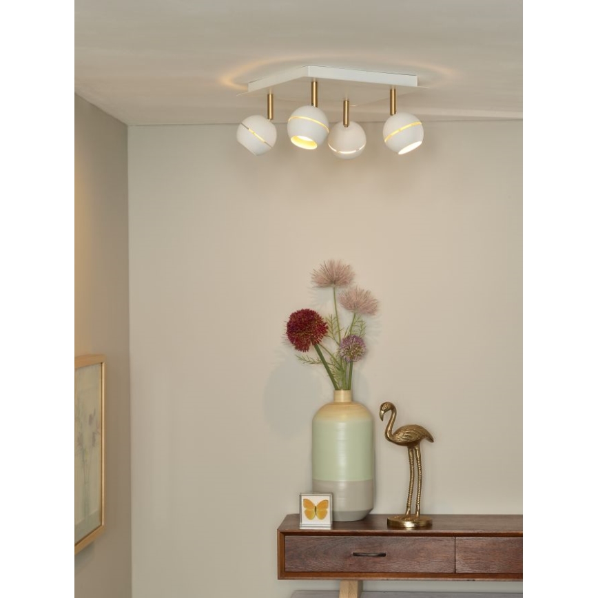 Lucide 77975/20/31 - LED bodové svítidlo BINARI 4xLED/5W/230V bílé