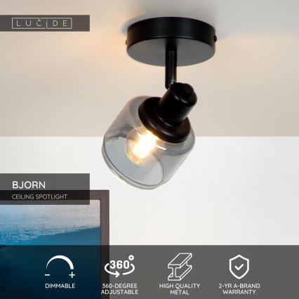 Lucide 77979/01/30 - Bodové svítidlo BJORN 1xE14/40W/230V černá