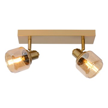Lucide 77979/02/02 - Bodové svítidlo BJORN 2xE14/40W/230V zlatá