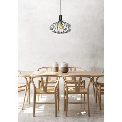 Lucide 78374/65/33 - Lustr na lanku MANUELA 1xE27/60W/230V pr. 65 cm zelená