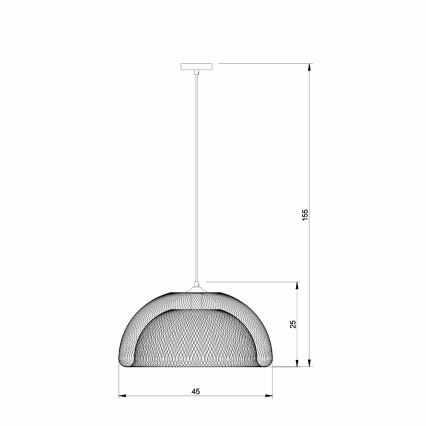 Lucide 78387/01/30 - Lustr na lanku MESH 1xE27/60W/230V