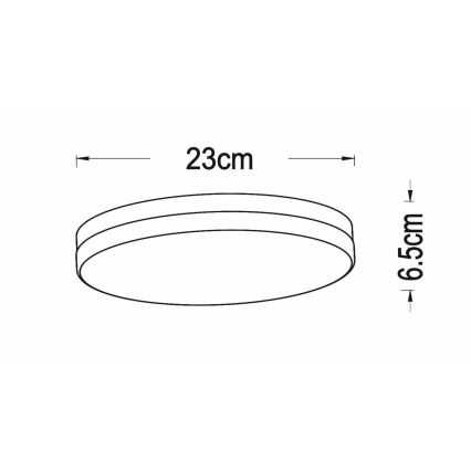 Lucide 79111/24/30 - LED Koupelnové stropní svítidlo se senzorem BISKIT LED/12W/230V pr. 23 cm IP44 černá