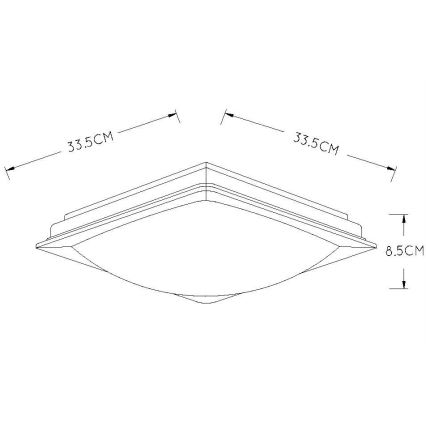 Lucide 79172/13/12 - LED Stmívatelné stropní svítidlo GENTLY LED/12W/230V IP21