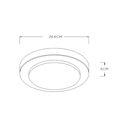 Lucide 79179/12/70 - LED Stropní koupelnové svítidlo DIMY LED/12W/230V