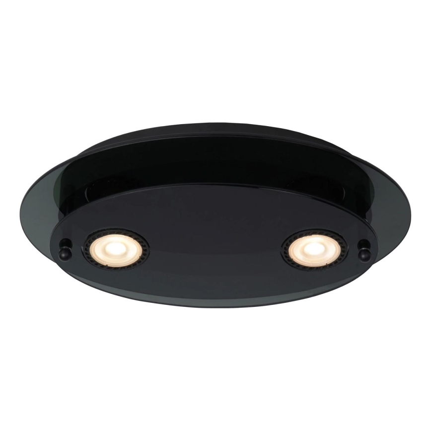 Lucide 79181/02/30 - Stropní svítidlo OKNO 2xGU10/5W/230V černá