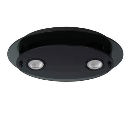 Lucide 79181/02/30 - Stropní svítidlo OKNO 2xGU10/5W/230V černá