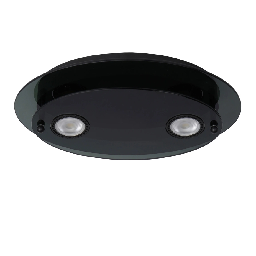 Lucide 79181/02/30 - Stropní svítidlo OKNO 2xGU10/5W/230V černá