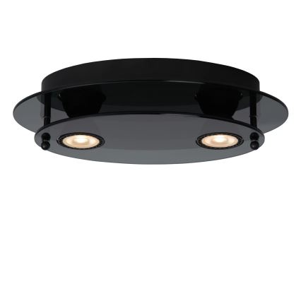 Lucide 79181/02/30 - Stropní svítidlo OKNO 2xGU10/5W/230V černá