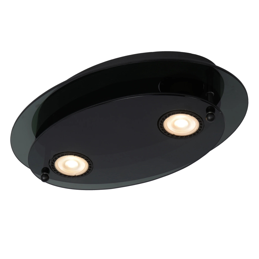 Lucide 79181/02/30 - Stropní svítidlo OKNO 2xGU10/5W/230V černá