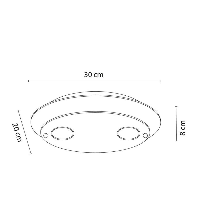 Lucide 79181/02/30 - Stropní svítidlo OKNO 2xGU10/5W/230V černá