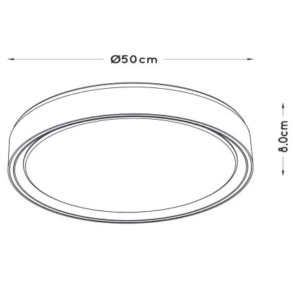 Lucide 79182/36/30 - LED Stmívatelné stropní svítidlo NURIA LED/36W/230V