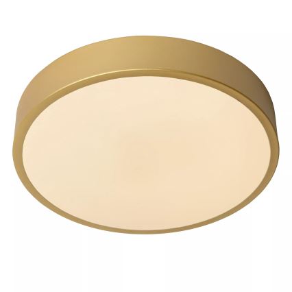 Lucide 79185/30/02 - LED Stmívatelné stropní svítidlo UNAR LED/18W/230V pr. 30 cm zlatá