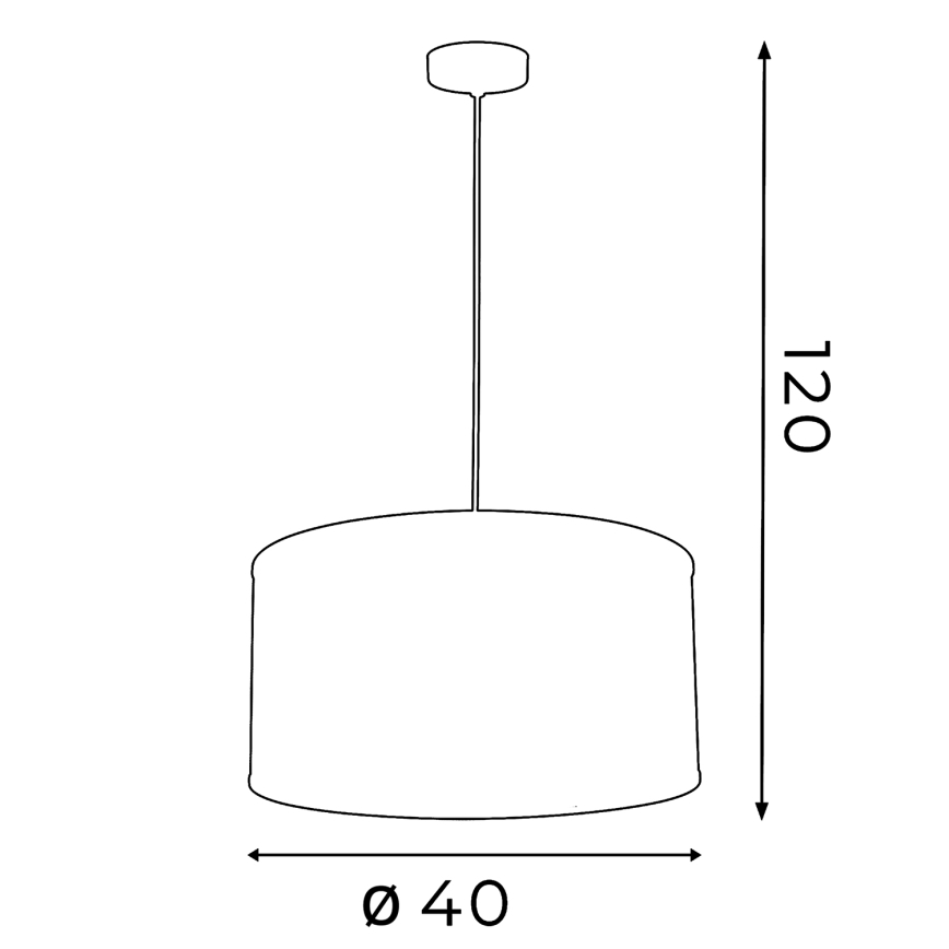 Lustr FELIX 1xE27/60W/230V černá
