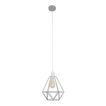 Lustr KARO 1xE27/15W/230V šedá
