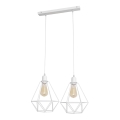 Lustr KARO 2xE27/15W/230V bílá