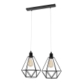 Lustr KARO 2xE27/15W/230V černá