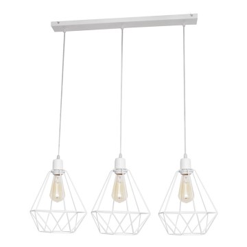 Lustr KARO 3xE27/15W/230V bílá