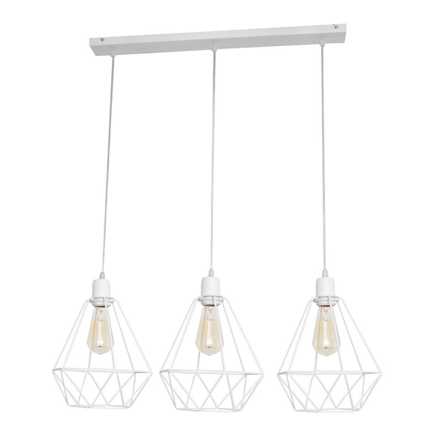 Lustr KARO 3xE27/15W/230V bílá