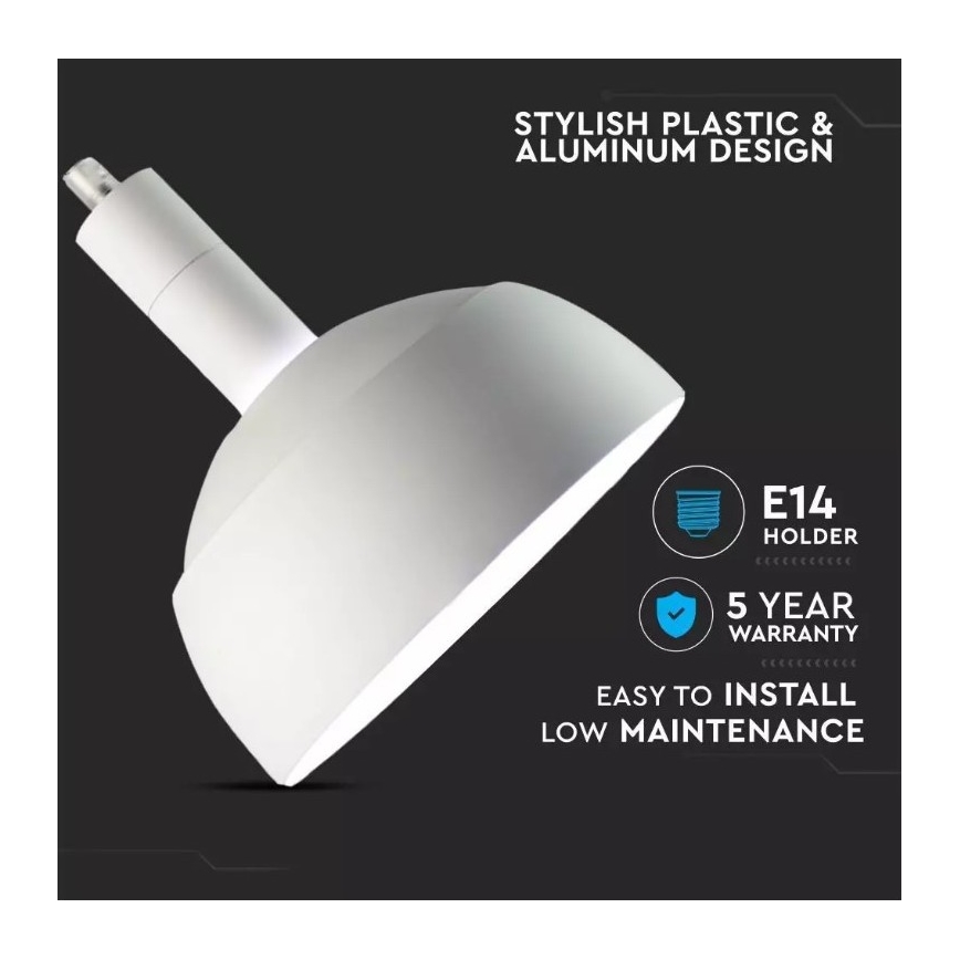 Lustr na lanku 1xE14/60W/230V bílá
