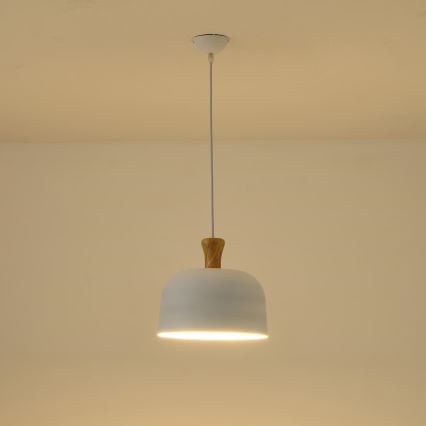 Lustr na lanku 1xE27/15W/230V bílá