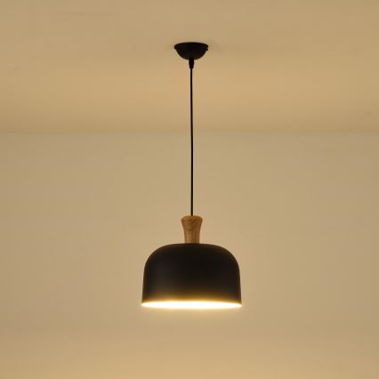 Lustr na lanku 1xE27/15W/230V černá