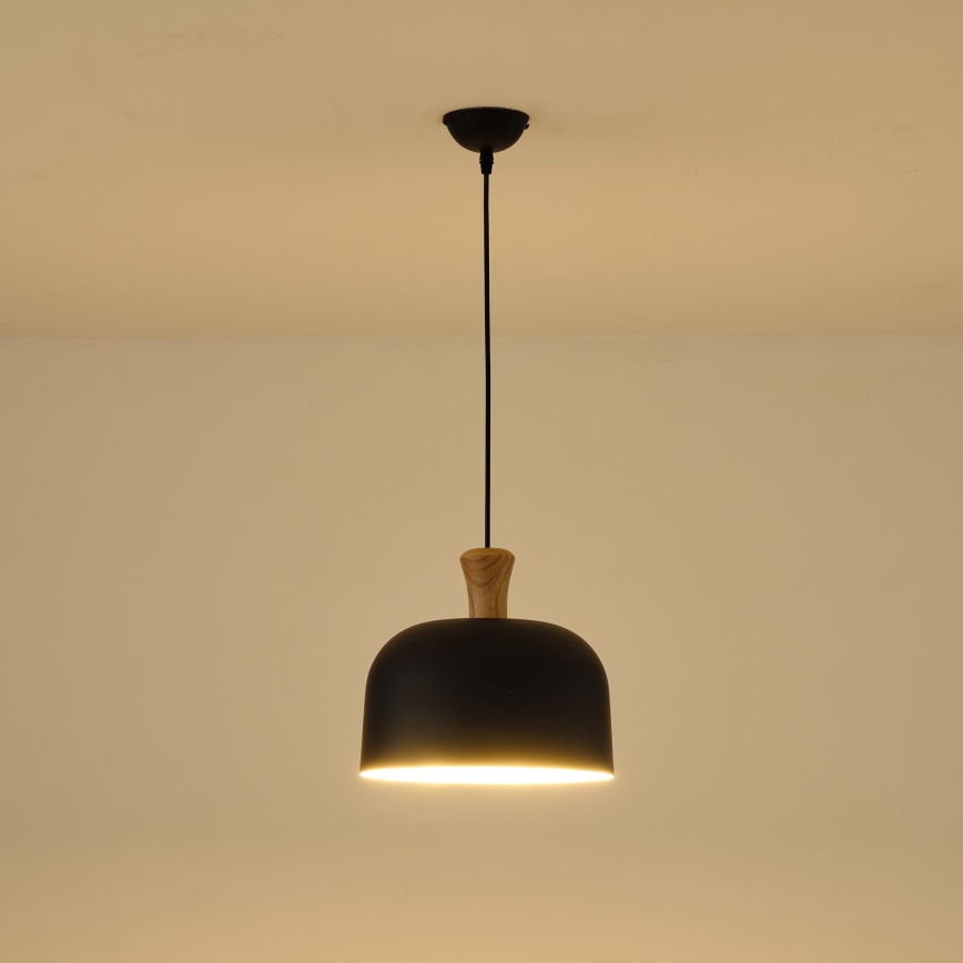 Lustr na lanku 1xE27/15W/230V černá