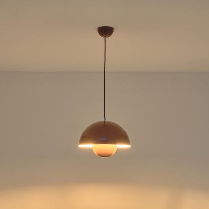 Lustr na lanku 1xE27/15W/230V červená