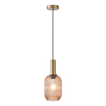 Lustr na lanku 1xE27/15W/230V hnědá